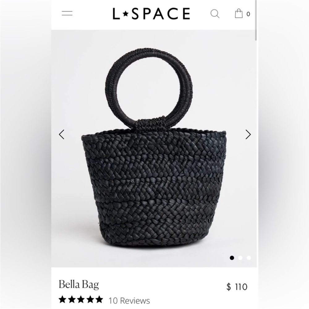 L*Space Black Bella Mini Bag